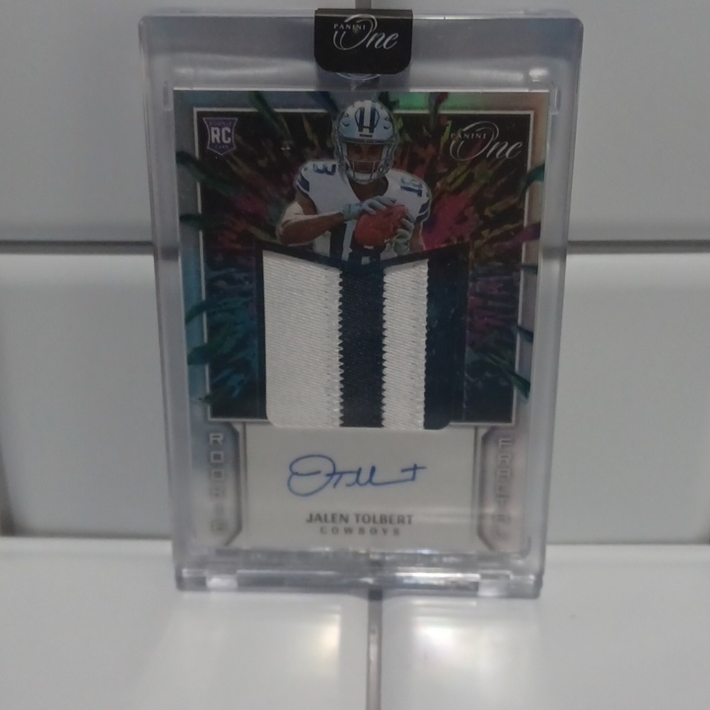 Jalen Tolbert RPA Panini One Football Trading Card Dallas Cowboys